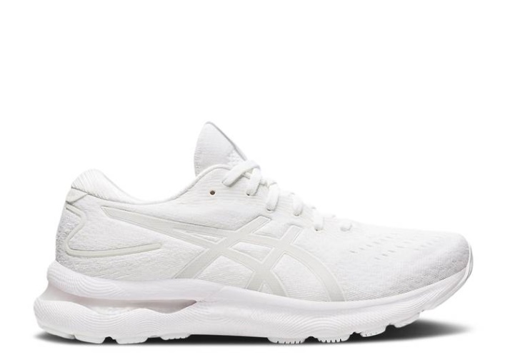 Asics Mujer Gel Nimbus 24 - Triple Blancas