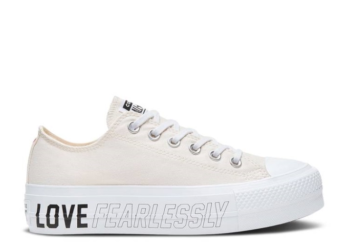 Converse Wmns Chuck Taylor All Star Lift Low - Ama Sin Miedo Egret/blanco/negro