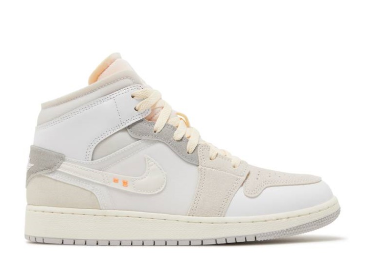 Air Jordan 1 Mid Se Craft Gs - De Adentro Hacia Afuera