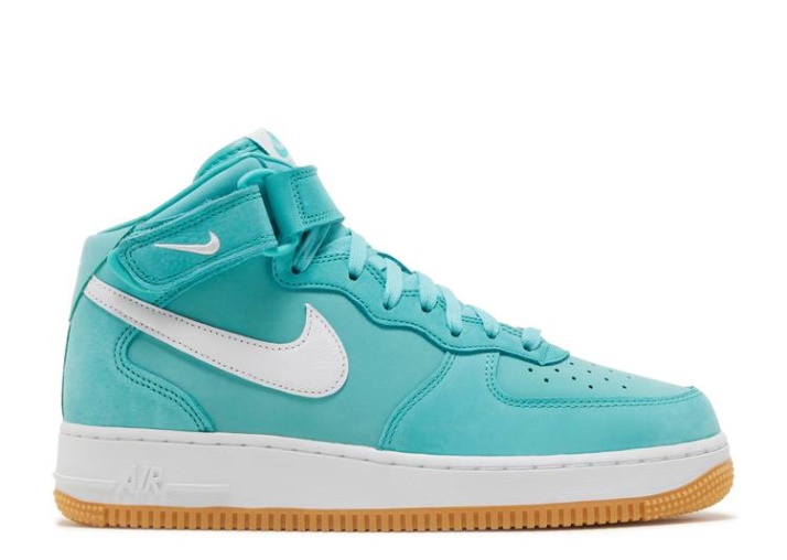 Nike Air Force 1 Mid - Verde Azulado Lavado