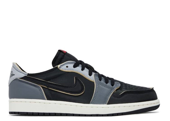 Air Jordan 1 Retro Low Og Ex - Gris Humo Oscuro