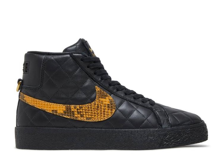Nike Supreme X Zoom Blazer Mid Qs Sb - Negro Piel De Serpiente