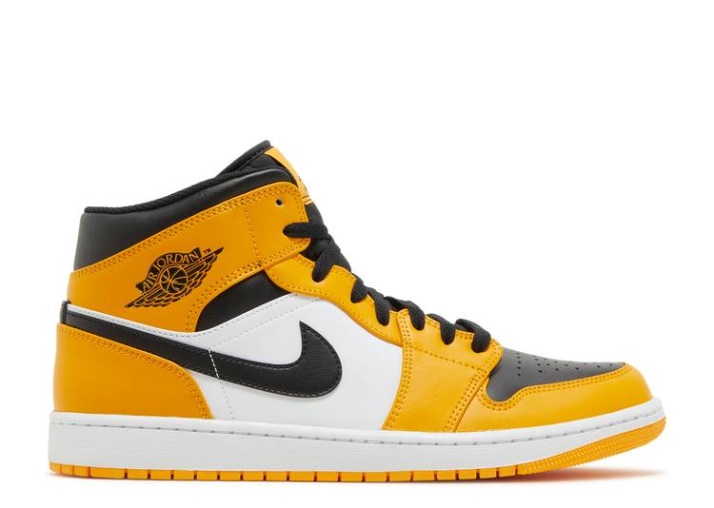 Air Jordan 1 Mid - Puntera Amarilla Inversa