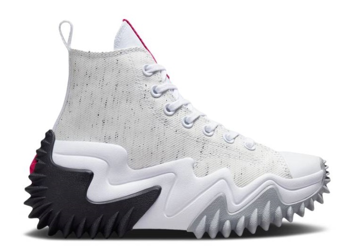 Converse Run Star Motion Plataforma 90s - Blanco Jaspeado