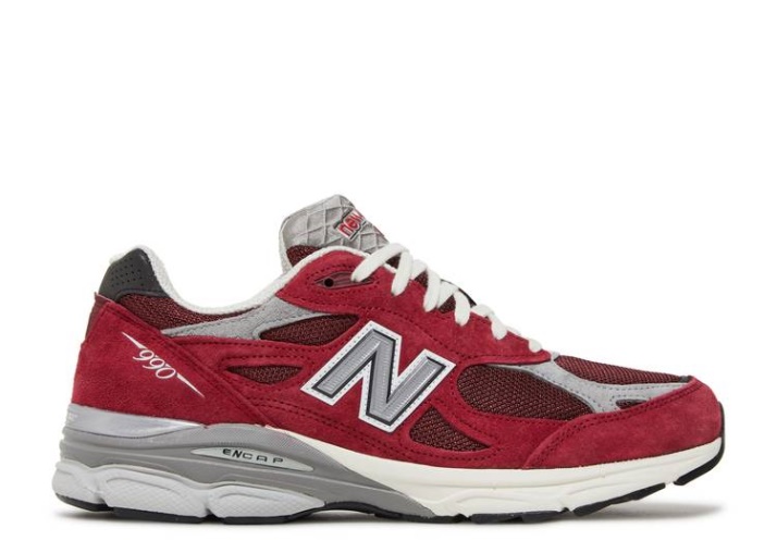 New Balance Teddy Santis X 990v3 Hecho En Usa - Cabeza De Mármol Escarlata
