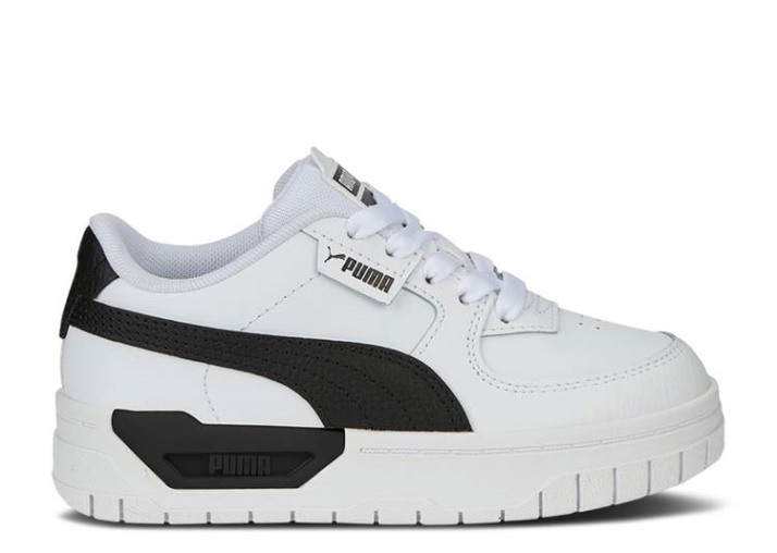 Puma Cali Dream Cuero Niño Pequeño - Blanco Negro