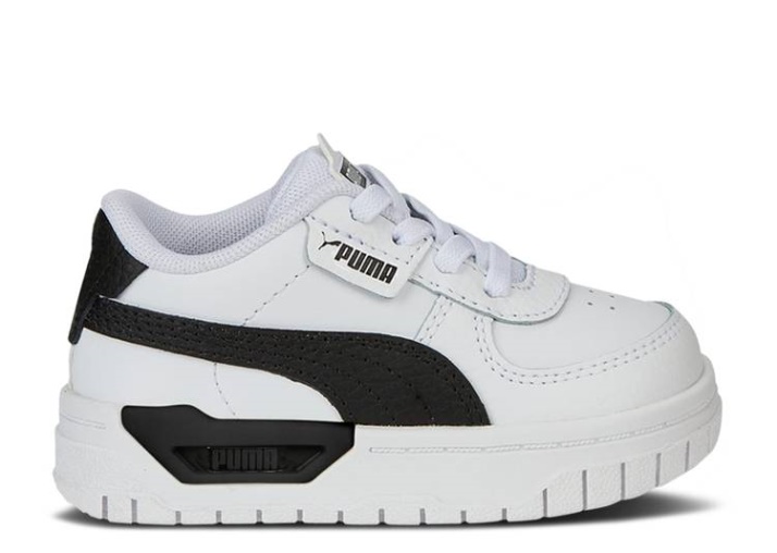 Puma Cali Dream Cuero Infantil Blanco/negro/blanco