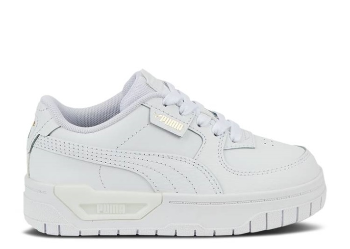 Puma Cali Dream Cuero Niño Pequeño - Triple Blanco