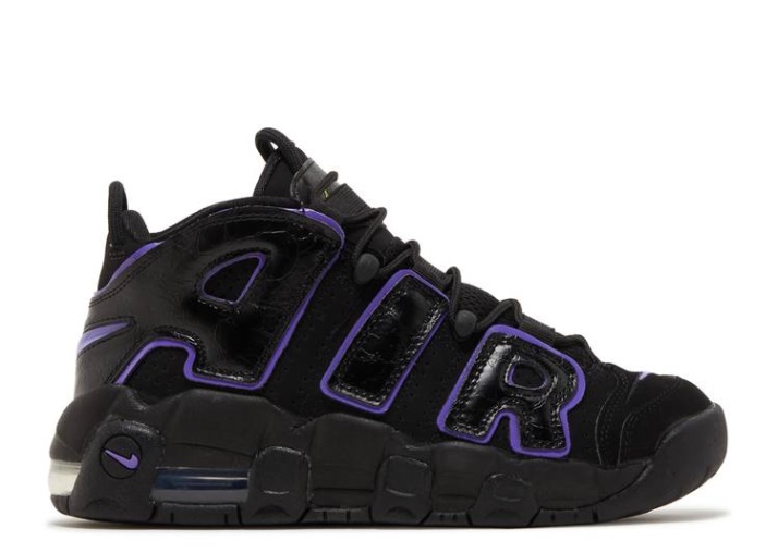 Nike Air More Uptempo Gs - Negro Acción Uva