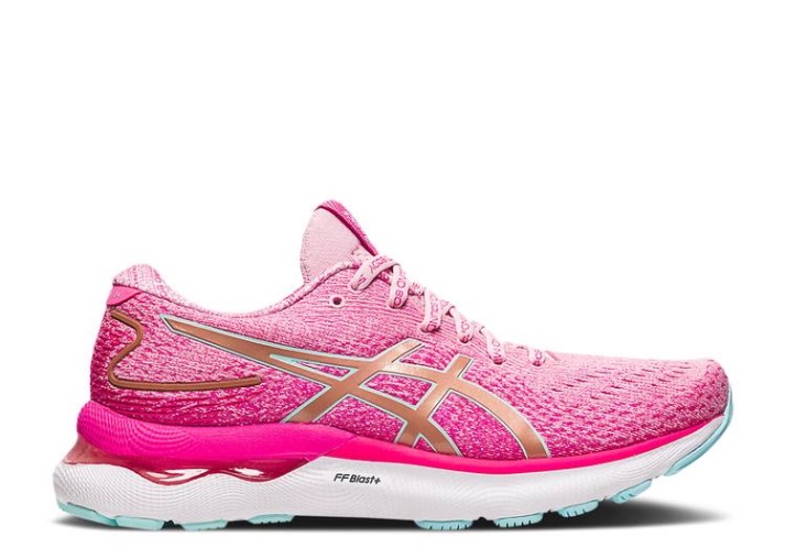Asics Mujer Gel Nimbus 24 Le - Algodón De Azúcar Rosa Oro