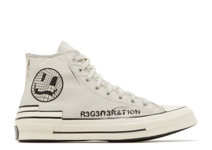 Converse Chuck 70 Hacked Heel High - Tear Away Hueso Claro/negro