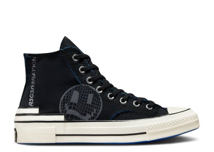 Converse Chuck 70 Hacked Heel High - Tear Away Negro/gris Hierro/azul
