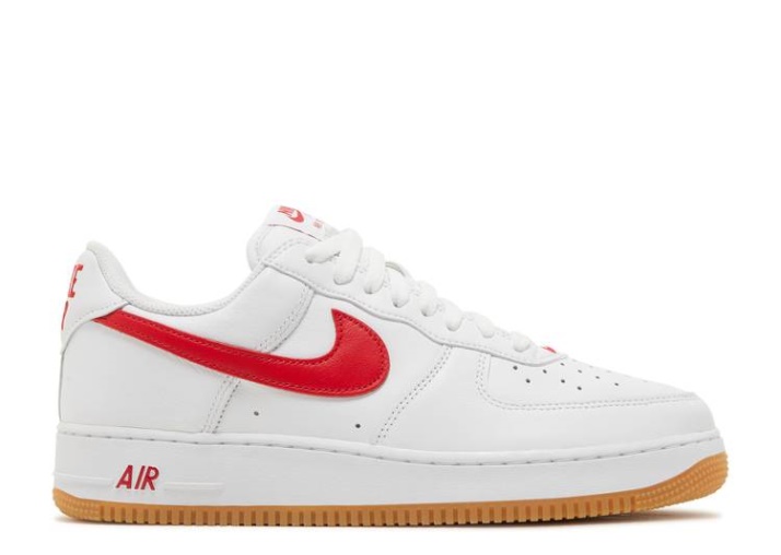 Nike Air Force 1 Low - Color Del Mes Blanco/rojo/gum Amarillo