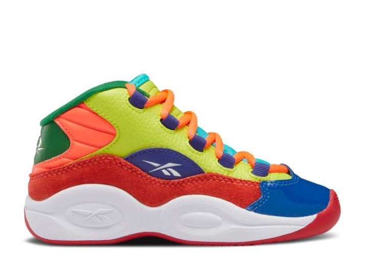 Reebok Question Mid Little Kid - Explosión De Color