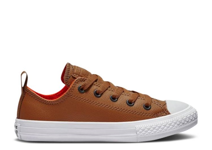 Converse Chuck Taylor All Star Puffer Stitch Low Gs - Quemado Caramelo Amapola Brillante
