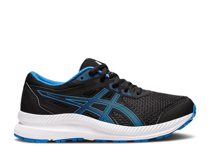 Asics Contend 8 Gs - Negro Azul Eléctrico