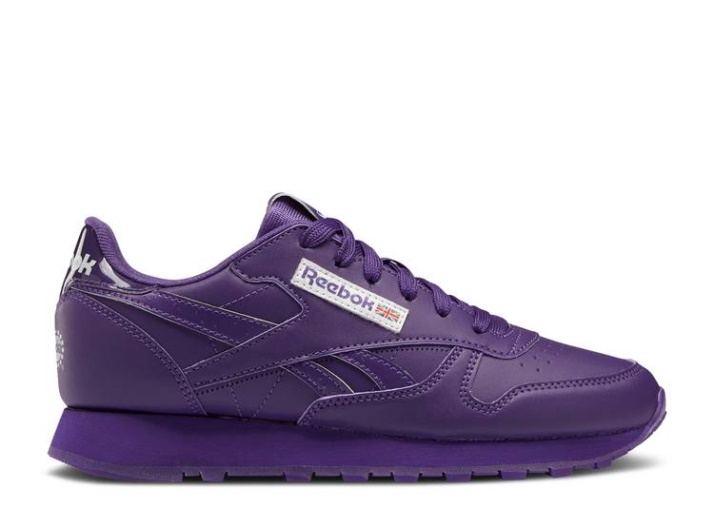 Reebok Popsicle X Classic Cuero Niño Grande - Púrpura Emperador