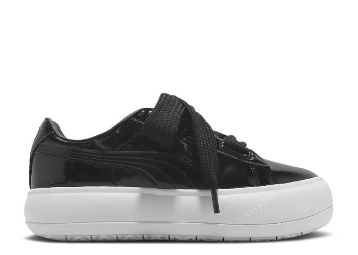 Puma Wmns Suede Mayu Heart Patent - Negro Blanco