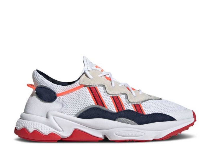 Adidas Ozweego - Blanco Colegial Azul Marino Escarlata