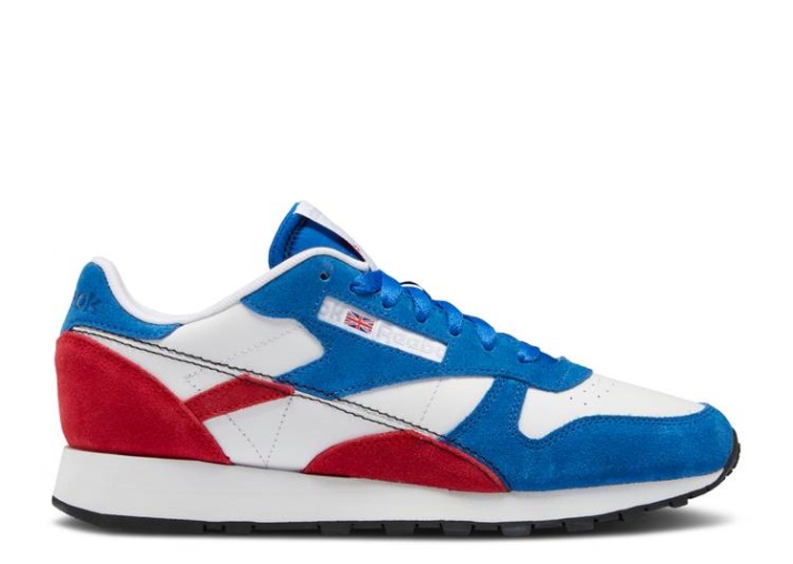Reebok Classic Leather - Hazlo Tuyo Vector Azul/vector Rojo/blanco