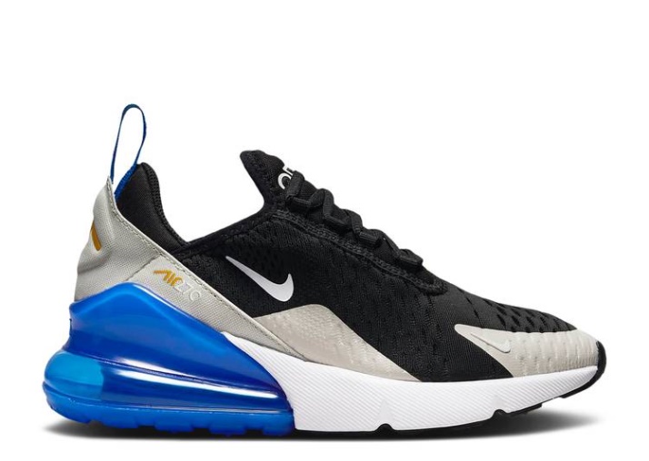 Nike Air Max 270 Gs Negro/juego Real/hueso/blanco