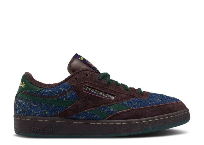 Reebok Cerebro Muerto X Club C Venganza - Púrpura Abismo Batik Azul