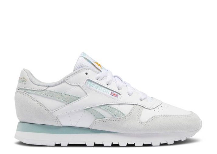 Reebok Wmns Classic Cuero - Blanco Seaside Gris