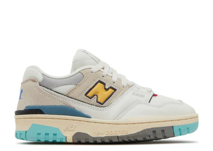 New Balance 550 Niño Grande - Blanco Surf