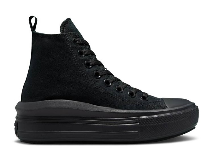 Converse Chuck Taylor All Star Move Plataforma Gs - Negro Humo Gris Oscuro