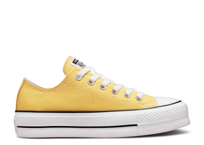Converse Wmns Chuck Taylor All Star Plataforma Elevadora Baja - Amarillo Mantequilla