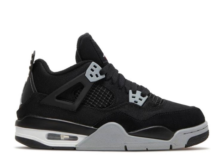 Air Jordan 4 Retro Se Gs - Lona Negra