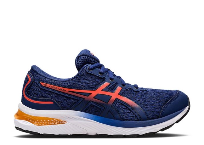 Asics Gel Cumulus 24 Gs - Deep Ocean Cherry Tomate