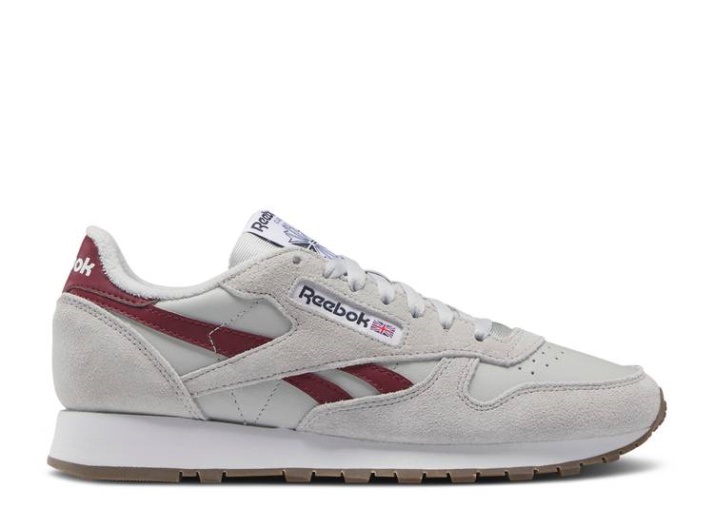Reebok Classic Cuero - Gris Clasico Burdeos