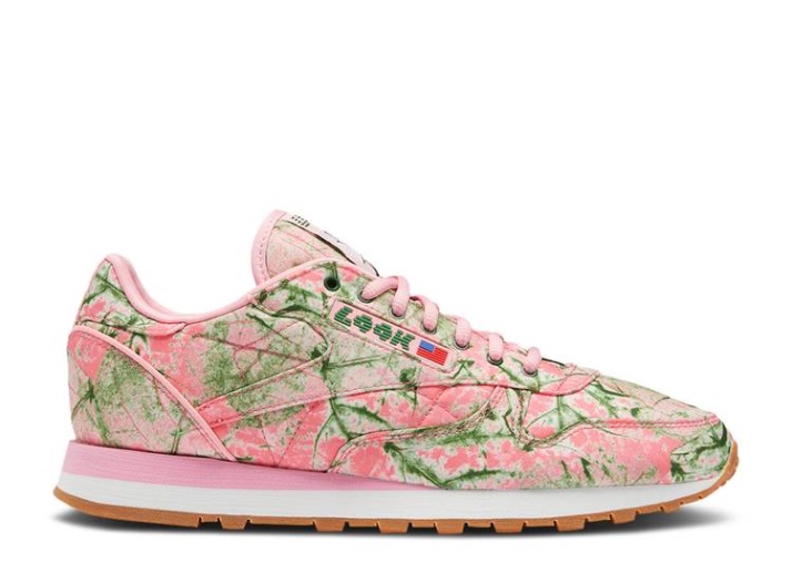 Reebok Lqqk Studios X Classic Cuero - Leaf Camo Pink Flower