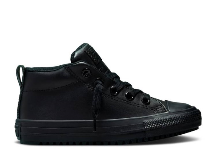 Converse Chuck Taylor All Star Contra Clima Medio Gs - Triple Negro