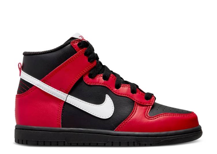 Nike Dunk High Ps - Negro Universidad Rojo
