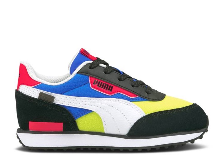 Puma Future Rider Play On Little Kid - Negro Ultra Azul