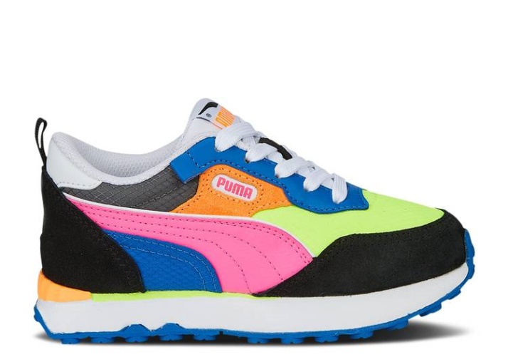 Puma Rider Future Vintage Niño Pequeño - Lime Squeeze Black Royal