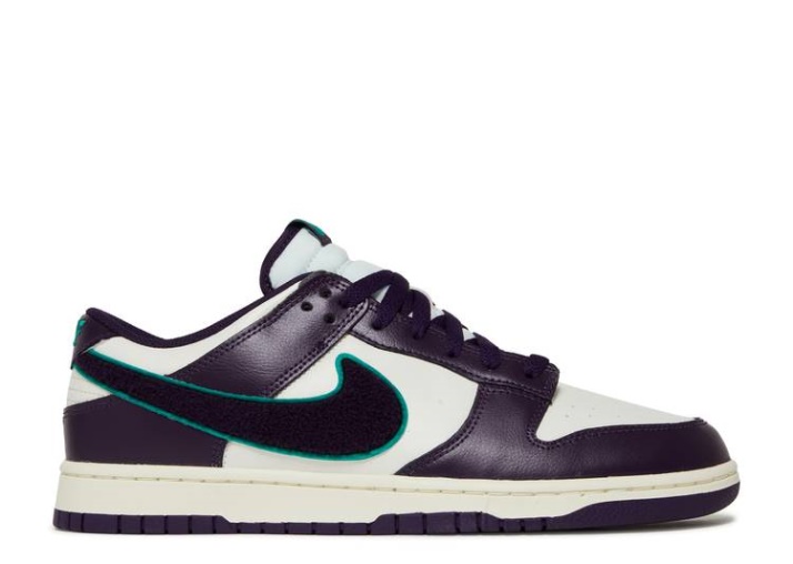 Nike Dunk Low - Chenille Swoosh Sail/grand Purple/green