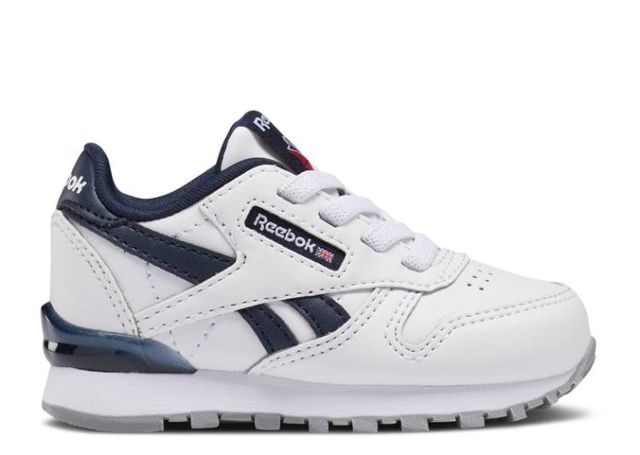 Reebok Classic Leather Step - N Flash Niño - Blanco Vector Azul Marino