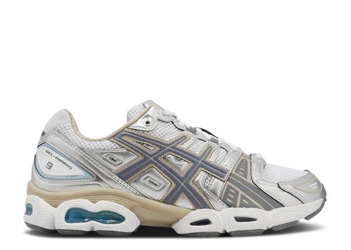 Asics Gel Nimbus 9 - Blanco Acero Gris