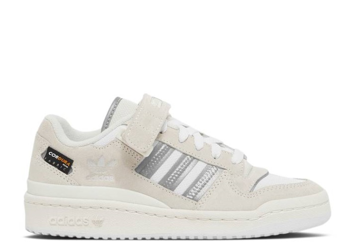 Adidas Forum Low J - Blanco Plata Metalizado