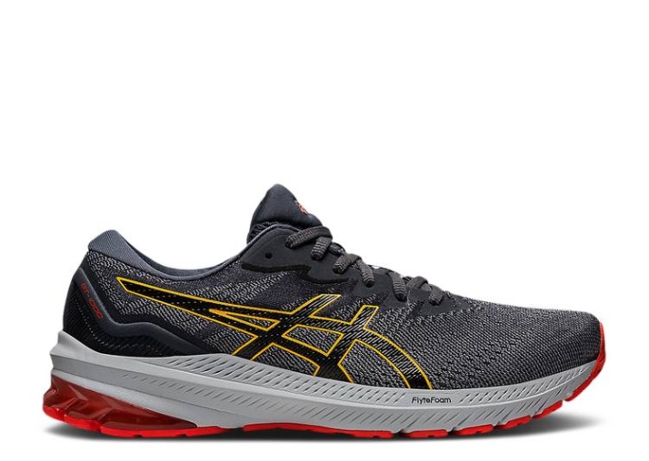 Asics Gt 1000 11 - Sheet Rock Amarillas Rojas