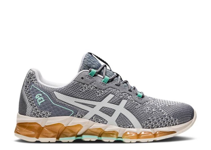 Asics Mujer Gel Quantum 360 6 Knit - Gris Glaciar Cian