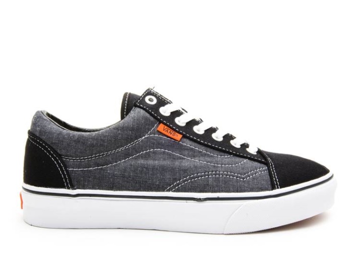 Vans Old Skool (chambray) Negro/blanco Verdadero