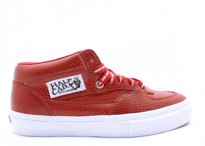 Vans Huf X Half Cab Lx - Piel De Serpiente Roja