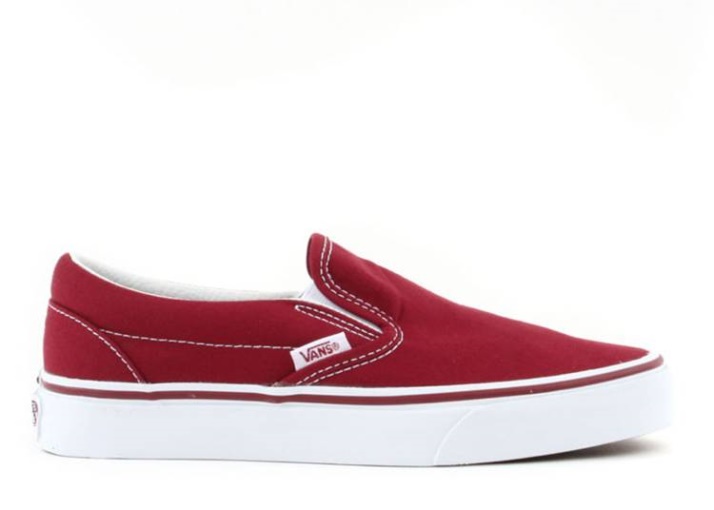 Vans Classic Slip-on Rojo Tibetano/blanco Verdadero