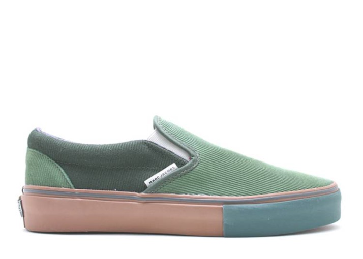 Vans Cls.slip-on Lx - Marc Jacobs Bronce Verde/bolso De Lona