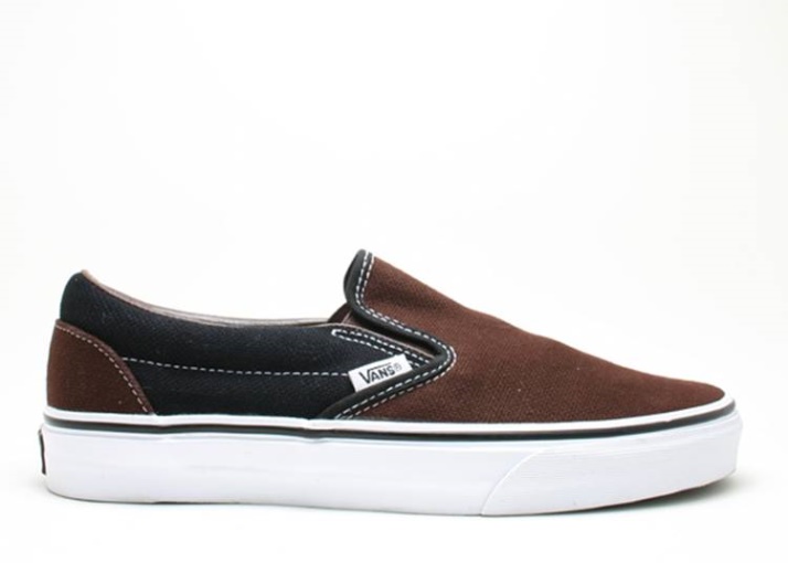Vans Slip On Café Marrón/negro