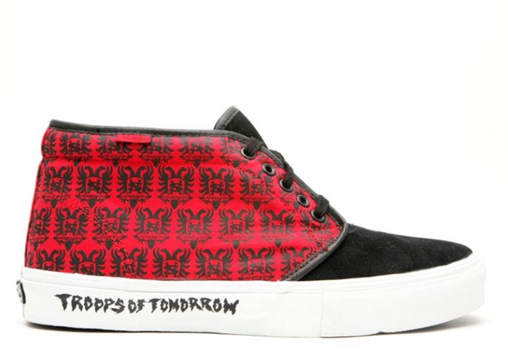 Vans Supreme Chukka Barrio/negro/rojo Verdadero